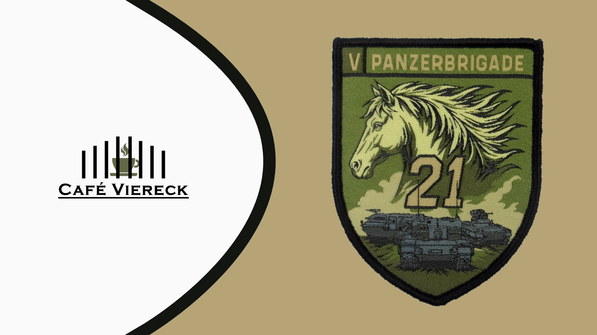 Neues Logo und Patch der vPzBrig21 von Café Viereck